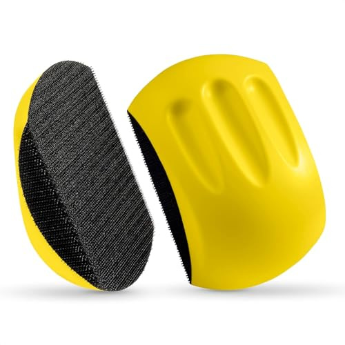 Mouse Sanding Blocks 2 Pcs, Hand Sander for Wood, Auto Body, Crafts | Pointed Tips Reach Into Tight Corners on Curved, Detailed Woodwork - Hook-and-Loop Pads Swap Fast for Coarse or Fine Grits