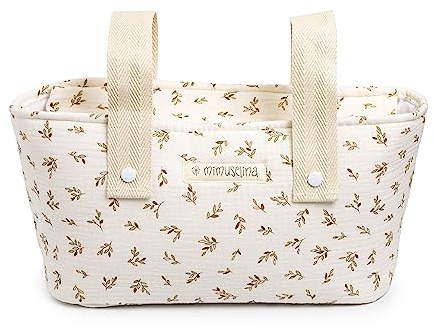 MIMUSELINA Borsa Passeggino Universale e Cambio Bambino | Borsa Fasciatoio Neonato con Ampia Capacità e Scomparti Interni | Organizer Maternità Elegante e Pratico | Realizzato in Spagna
