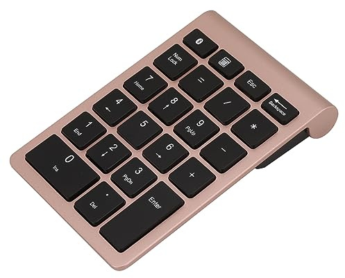 Bewinner Pavé Numérique sans Fil 22 Touches Bluetooth 5.0 Mini Clavier, pavé Numérique Portable Ultra Fin avec Interrupteur à Ciseaux, Design Ergonomique pour Ordinateur Portable, Bureau, Mac,