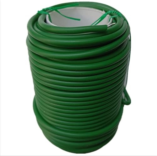 Twist Tie, Green Garden Plant Ties, Plant Cable Support Twine Plastic Coated Iron Wire Tool for Garden Plants Horticulture(3.5MM *20M)