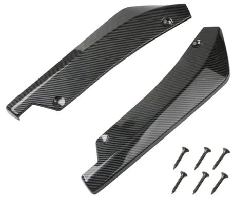 Frontspoiler Universal Auto Vorne Hinten Stoßstange Schutz Streifen Lip Spoiler Diffusor Splitter Verlängerung Winglets Seite Rock Front Spoiler(Carbon Fiber)