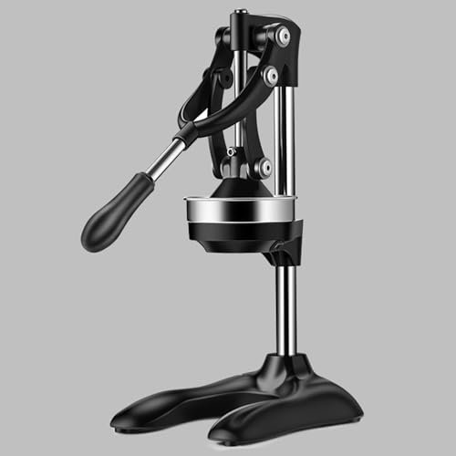 Exprimidor de naranja de hierro fundido resistente, exprimidor manual de cítricos, exprimidor de limón de acero inoxidable duradero, adecuado para hoteles, restaurantes, hogares, casas de té (A: