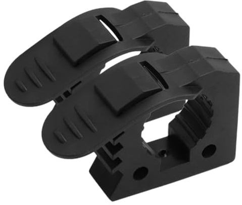 Gatuida 2pcs Pole Clamp Quick Release Rubber Clamp for Spade and Mounting Off-Road Vehicle Luggage Rack Fixing Bracket Car and ATV Accessories Black