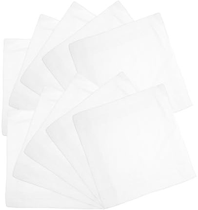 VALICLUD Weiße Stofftaschentücher Baumwolle Bestickt Vintage Damentaschentücher Mit Blumenspitze Spitze Für Damen Herren Einstecktuch Hochzeit Geschäft Gebrauch Anlässe