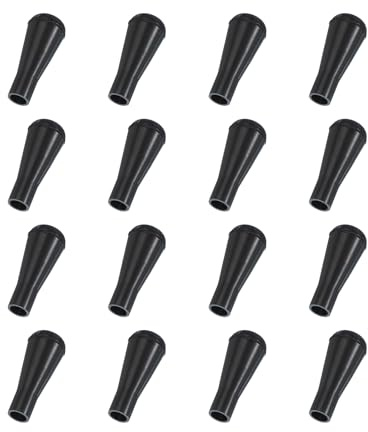 PATIKIL 16 Pcs Pointe De Flèche en Caoutchouc Souple Pointes De Flèche Noir | De Sécurité Pour Tir À L'arc, Têtes Large Remplacement, Pour Chasse Tir À L'arc Extérieur, Pointes De Flèche