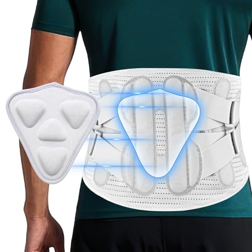 SKXZK Back Support Belt Back Brace for Lower Lumbar Pain Relief for Men and Women Medical Grade Orthopaedic Waist Compression for Sciatica Nerve, Scoliosis, Disc or Lifting at Work