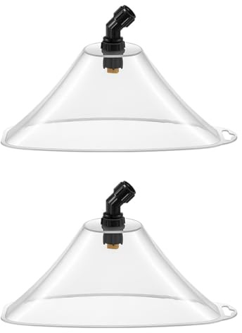 Orivin Pack of 2 Windproof Spray Hood Nozzles High Pressure Atomiser Nozzle Sprayer Garden Tools Easy Installation