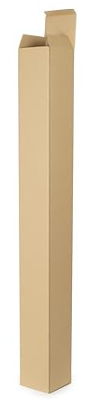 WePack 60 Stück Versandhülsen 1200x120x120 mm Faltkartons 4eckig Braun Versandrohr Stabil Neu