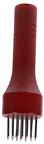 Mikikit Martello Ammorbidire Carne in Acciaio con Manico in Legno Troncare Fibre Muscolari per Manzo Maiale Pollo e Tacchino Strumento Cucina Essenziale Ergonomico