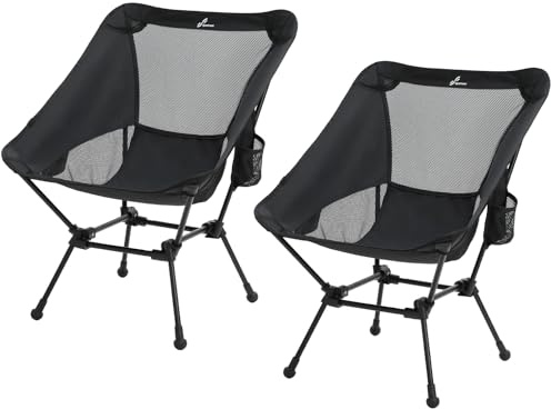 Sportneer Campingstuhl Faltbar Camping Stuhl Tragbarer Campingstühle 150Kg Faltstuhl Ultraleichter Packmaß Kleiner Klappstuhl mit Tragetasche für Picknick, Outdoor, Wandern