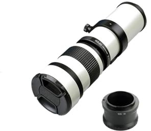Compatible avec l'objectif téléobjectif Zoom Manuel Canon 420-800 mm F8.3-16 avec Adaptateur T2(A9,EF-M)