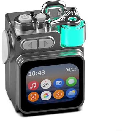 Altoparlante portatile wireless intelligente, con display touchscreen a LED, subwoofer RGB 1200 mAh, batteria IPX7 impermeabile, blu-tooth 5.4 per esterni