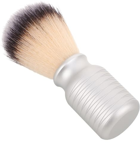 Homoyoyo Blaireau de Rasage pour Homme Crème à Raser Mousse Dense Blaireau de Voyage Ergonomique Facile à Nettoyer Hygiénique