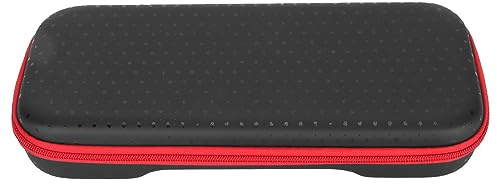 Custodia rigida per console portatile per ROG ALLY, custodia da viaggio in EVA antiurto, custodia protettiva con scomparto con cerniera per accessori da gioco, copertura in nylon (Cerniera rossa)