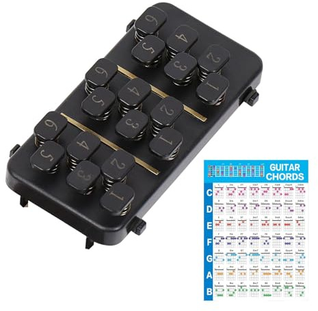 Akkorddrücker | Tragbare Trainer Gadgets | Griffbrett Trainer Für Gitarre - Für Erwachsene Und Kinder Für Zuhause Schule Studio Reise Und Proben