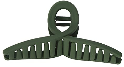 Generic Elegant Medium Hair Clamps Hair Clamp/Holder for Women, Non Slip Accessories for Long-Lasting Use, Fashionable Decorative Clips for Added Luster, Sheet and Alloy Material (OD Green)