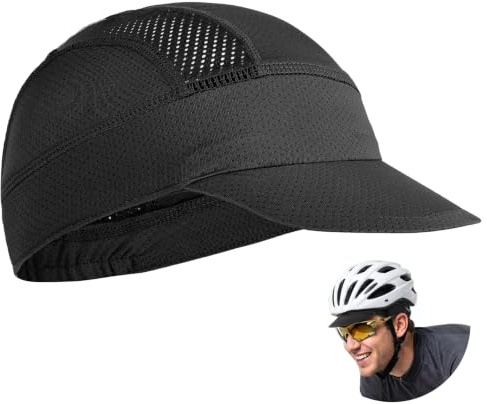 Adiwo Cooling Mesh Cycling Caps Under Helmet, Cycling Skull Cap Helmet Liner, Wicking Mesh Cycling Caps, Sun Protection Cycle Hat, Lightweight Summer Cycling Cap for Running Workout