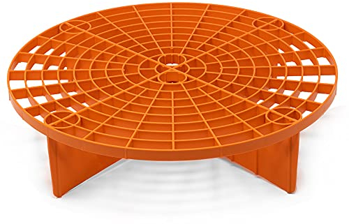 detailmate Bucket insert system GritGuard 12 inches, suitable for Grit Guard wash buckets, car wash buckets, e.g. suitable for Chemical Guys 3.5 5 gallon bucket, Meguiar's cleaning bucket, orange