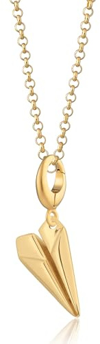 Lily Charmed - 18ct Gold Plated Paper Plane Necklace
