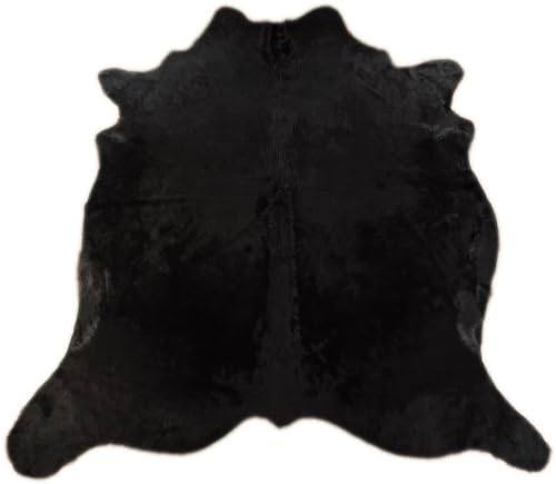 generisch KUHFELL KALBFELL SCHWARZ GEFÄRBT 200 x 170 cm Fell Teppich VON KUHFELLE ONLINE
