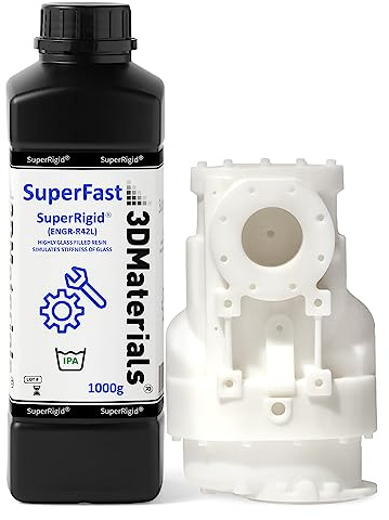 SuperRigid 3D-Drucker Harz 6,0GPa, 40% Nano-Mikro-Keramikpulver gefüllt für keramikähnliche Prototypen, Hergestellt in Korea von 3DMaterials (1000g)