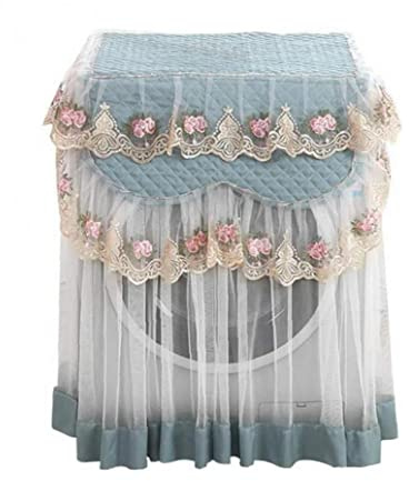 1 Stück Romantische Spitze Waschmaschine Abdeckung Staubdichte Stickerei Floral Home Decor Protector Waschmaschine Abdeckungen Reinigungswerkzeuge