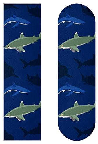 Ocean Fish Group Skateboard-Griptape, Schleifpapier, Longboard, Aufkleber, Scooter, Deck, Sandpapier, 2 Stück