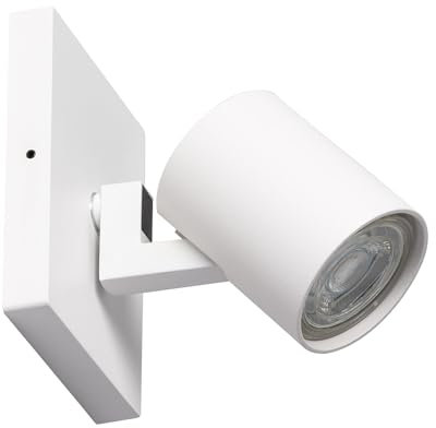 LEDKIA LIGHTING Spot à Douille en Saillie Orientable Aluminium Gylu à Ampoule GU10 Blanc GU10