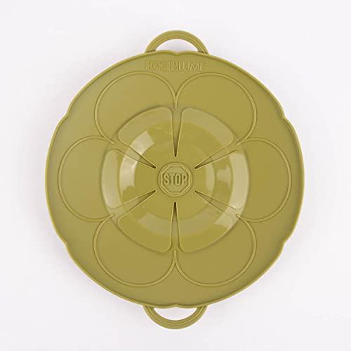 Kochblume Protección contra sobrecocción, verde oliva, varios tamaños, tamaño S, 22 cm