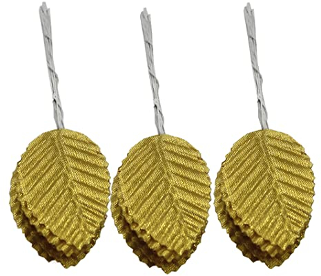 luzen Künstliche Seidenblätter zum Selbermachen, Ansteckblumen, Blumenstrauß, Kranz, Blumen, dekorative künstliche Rosenblätter, Zubehör für Weihnachten, Hochzeit, Party, Heimdekoration, Gold, 200