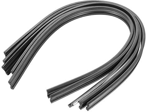 Sewroro 10Pcs Voiture Essuie- Glace Lame de Pare- Brise de Pare- Brise de Pare- Brise de Pare- Brise 6Mm Voiture Véhicule Insert Bandes de Caoutchouc D' essuie- Glace Universelle Recharge de