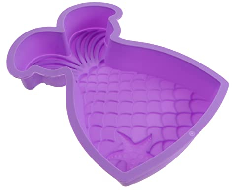 Cabilock Mermaid Backform Für Antihaft-baking Pan Vielseitige Backform Für Kindergeburtstag Farbenfrohe Meerjungfrau-design Für Kuchen Und Desserts Gewicht