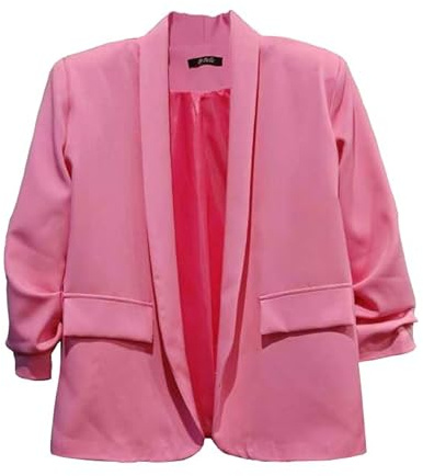 Miss Rouge Giacca,Blazer,tinta unita, manica 3/4, Rosa, 42