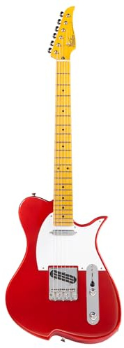Vola E-Gitarre Elektrische Gitarre, Vasti MF MC V3, Candy Apple Red Gloss - Harter Ahorn Griffbrett