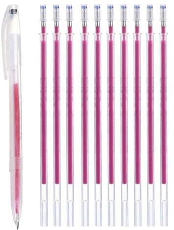 Ceolup Stoffmarker mit verschwindender Tinte | Nähmarker zum Verschwinden von Stoffen mit 10 Nachfüllungen | Quilting Marker Set Hitzeverschwindender Tintenstift Hochtemperaturverschwindender Stift