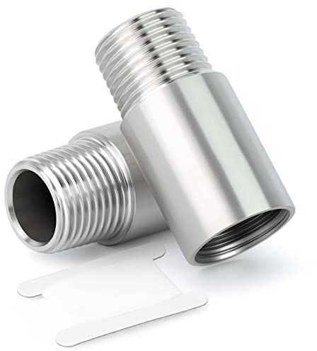 ERGAOBOY 2 piezas de 100 mm hembra a 1 pulgada macho BSP rosca de tubo fundido 304 accesorios de tubería de acero inoxidable
