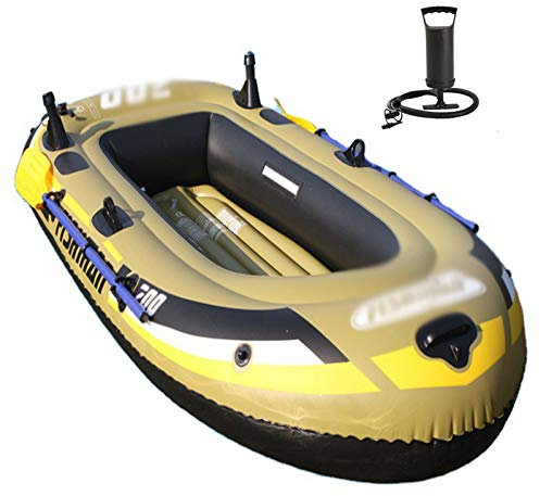 WolFum Große Schlauchboote für Erwachsene 2 Personen, Angelboot, Schlauchboot für Kinder mit Paddeln, Schlauchboote, Tourenkajak