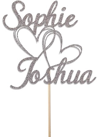 KreateSquare Personalised Cake Topper, Custom Name Party Cake Decoration