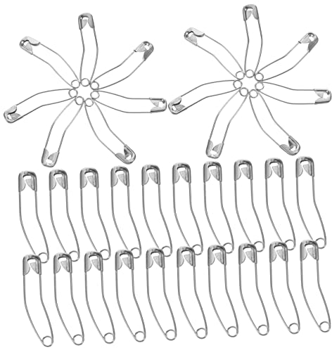 SEWOART Sicherheitsnadeln Aus Edelstahl Gebogene Sicherheitsnadeln Für Quilting Kleidung Taschen Und Bastelprojekte 2 Boxen