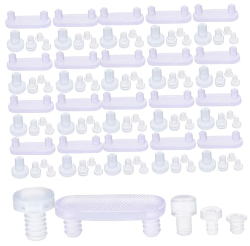 SEWACC 150stücke Transparente -Bumper Für Möbel Flexible Tischabstandshalter Anti-kollisions-Pads Für Schranktüren Geräuschdämpfende PVC-Stopper Für Möbel