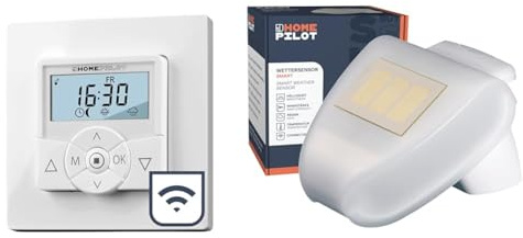 HOMEPILOT Zeitschaltuhr premium smart + Wettersensor, Smart-Home Rollladenschalter für Rollladenmotor