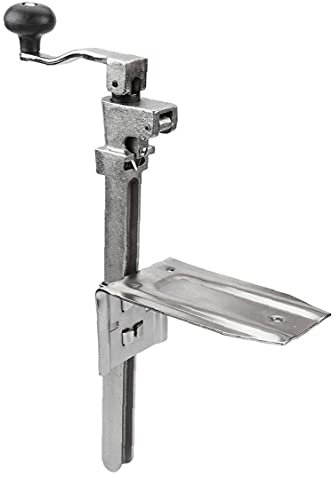 Apriscatole da banco in acciaio inox resistente, montaggio da tavolo per cucina commerciale, apriscatole manuale, strumento multifunzione per uso hardware