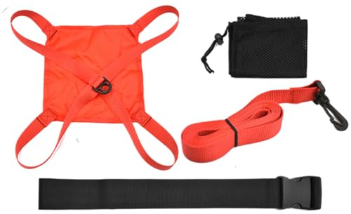 Schwimmgürtel für festen Widerstand, Schwimmtrainingsgürtel - Swim Parachute | Verstellbarer Gürtel, Zubehör, Haltungsverbesserung für Frauen, Männer, die effektiv schützen