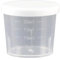 Gobelet doseur en plastique transparent avec couvercle, gobelet distributeur multifonction pour médicaments liquides, cuisine et artisanat, marquages gradués faciles à lire (20 ml)