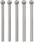 Lot de 5 fraises rondes en forme de boule avec revêtement diamant de 45 mm, tige de 3 mm
