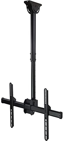 Support TV pivotant et pivotant à 360°, support de plafond réglable pour téléviseurs à écran plat LCD LED OLED Plasma de 24 à 55 pouces - Durable et facile à installer