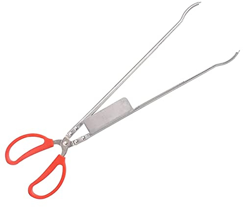 DECORNIJIA Stainless Steel Elbow Lobster Clip Crab Clamping Tool for Outdoor Fish Tongs Non-Slip Loach Tong for Sea Crab Tonging Multipurpose for Garage Use