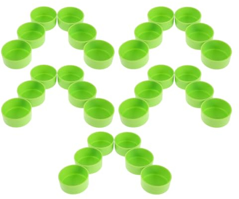 MERRYHAPY 30pezzi Ciotola per Cibo e Acqua per Rettili Paguri Ragni Saltatori e Camaleonti Verdi per Alimentazione e Idratazione in Terrario Domestico Resistente e Facile da Pulire
