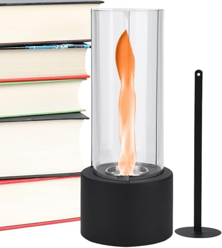 Hogar de mesa, lámpara de mesa de tornado decorativo seguro ajustable | Chimenea auxiliar para jardín y patio | para casa, dormitorio, mesita de noche y picnic