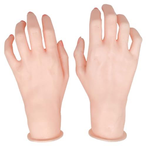 1 Paar Schaufensterpuppen-Hand, Kunststoff-Handmodell, Schmuckhalter, Stabiler Armbandhalter, Ausstellungsständer für Zuhause, Geschäft, Präsentation von Ringen, Armbändern, Halsketten, Ohr